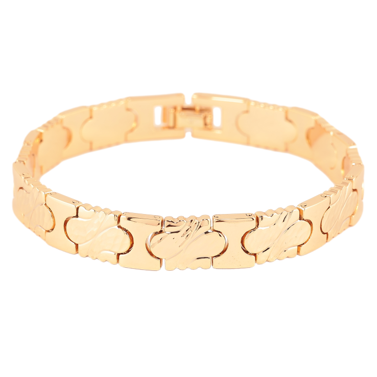 Браслет Xuping колір Позолота 18К "Декоративний візерунок" розмір 19см х 9мм фото №22