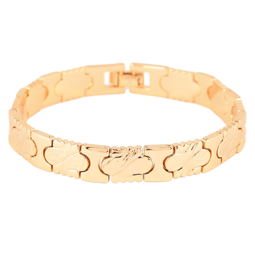 Браслет Xuping колір Позолота 18К "Декоративний візерунок" розмір 19см х 9мм фото №1