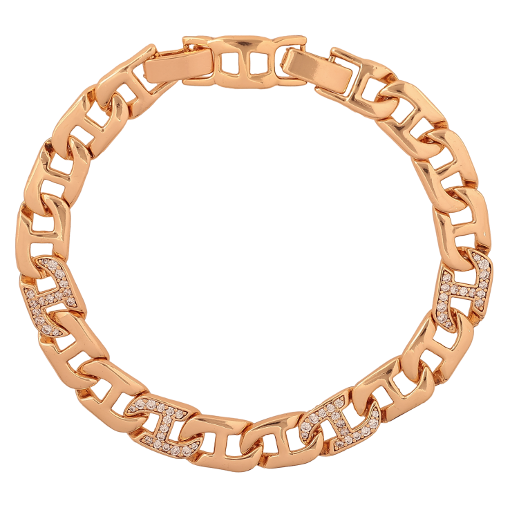 Браслет Xuping колір Позолота 18K "Ланцюжок з кристалами" розмір з дод. замком 17.5,19.5см х 8мм фото №24 Браслет Xuping колір Позолота 18K "Ланцюжок з кристалами" розмір з дод. замком 17.5,19.5см х 8мм фото №24