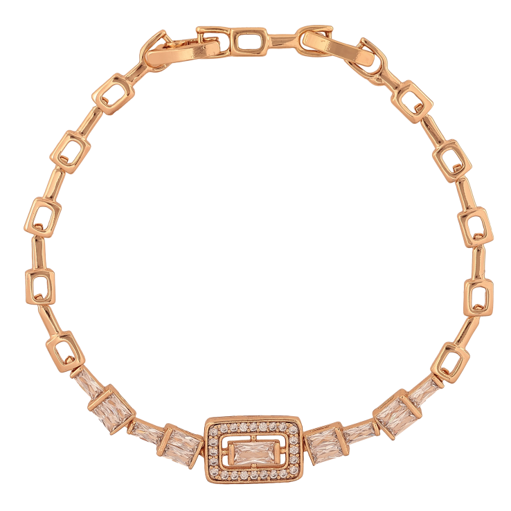 Браслет Xuping колір Позолота 18K "Візерунок з кристалами" розмір з дод. замком 17.5,19.5см х 2-9мм фото №20