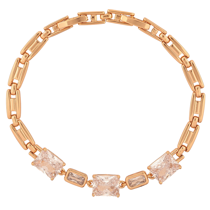 Браслет Xuping колір Позолота 18К "Візерунок з кристалами" розмір з дод. замком 17,19см х 5-7мм фото №25