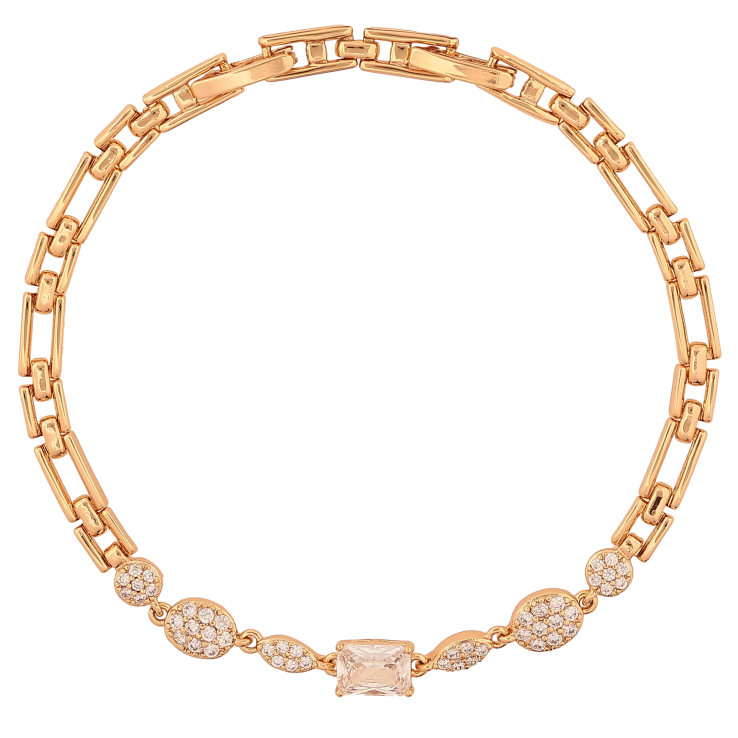 Браслет Xuping колір Позолота 18К "Візерунок з кристалами" розмір з дод. замком 18,20см х 3-5мм фото №24