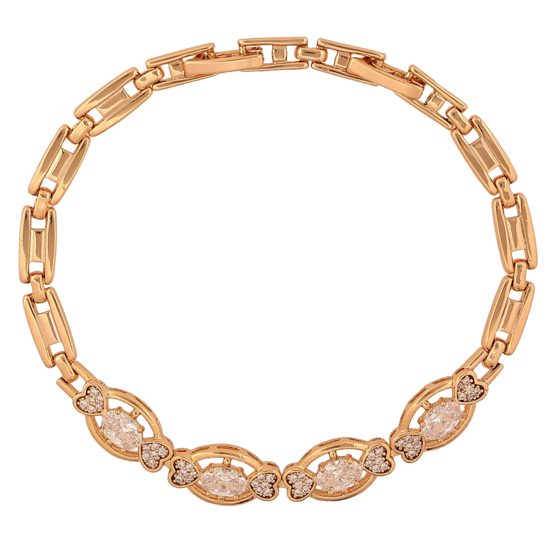 Браслет Xuping колір Позолота 18K "Візерунок з кристалами" розмір з дод. замком 17,19см х 5-7мм фото №1 Браслет Xuping колір Позолота 18K "Візерунок з кристалами" розмір з дод. замком 17,19см х 5-7мм фото №1