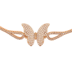 Браслет Xuping колір Позолота 18К "Метелик з інкрустацією кристалами" розмір з дод. замком 17,19см х 2-18мм фото №2