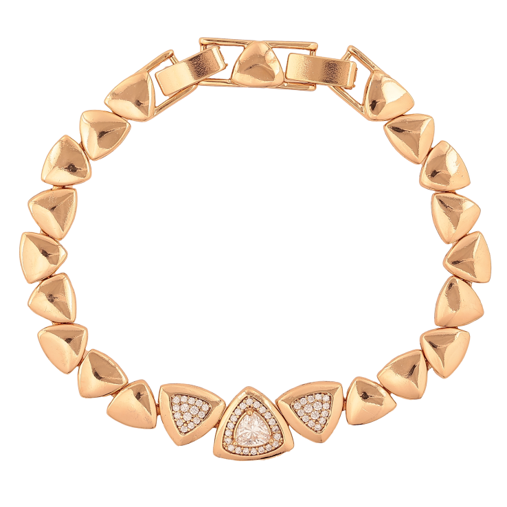 Браслет Xuping колір Позолота 18K "Візерунок з кристалами" розмір з дод. замком 17,19см х 7-11мм фото №15