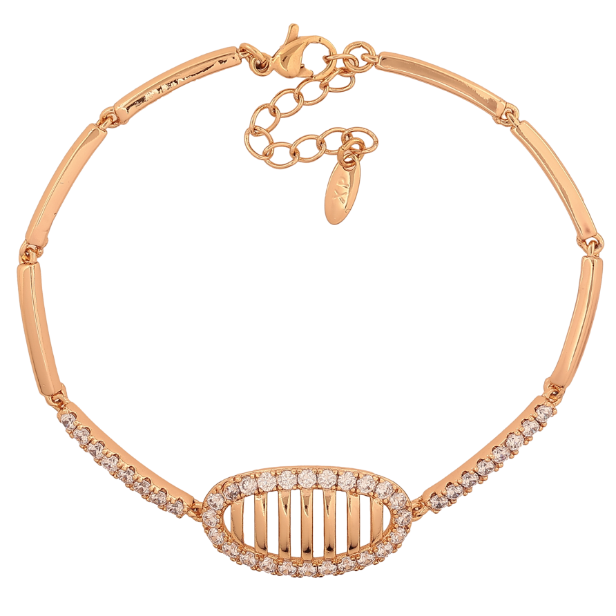 Браслет Xuping колір Позолота 18K "Візерунок з кристалами" розмір з дод. ланцюжком 17.5-20.5см х 2-13мм фото №1 Браслет Xuping колір Позолота 18K "Візерунок з кристалами" розмір з дод. ланцюжком 17.5-20.5см х 2-13мм фото №1