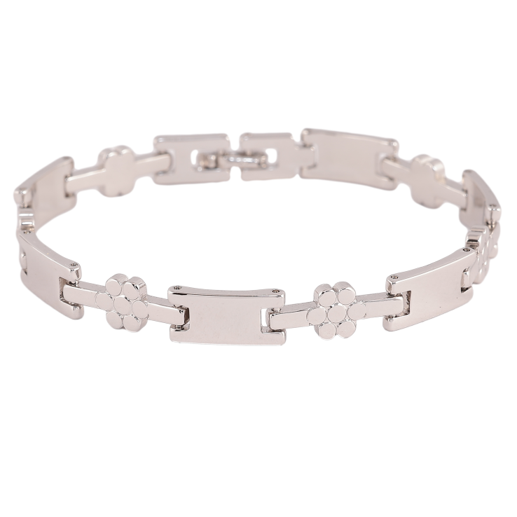 Браслет Xuping колір Родій "Декоративний візерунок" довжина 19.5см х 3-8мм фото №6 Браслет Xuping колір Родій "Декоративний візерунок" довжина 19.5см х 3-8мм фото №6