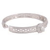 Браслет Xuping цвет Родий "Узор с кристаллами" ø 5.8см фото №2