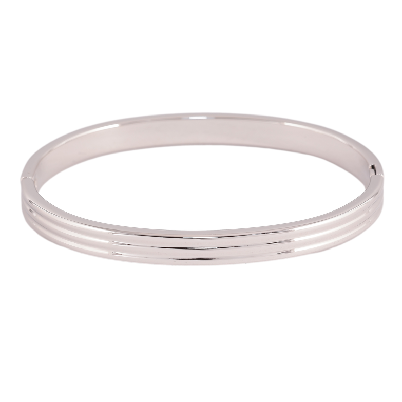 Браслет Xuping цвет Родий "Декоративный узор" ø 6см, шир. 6мм фото №1