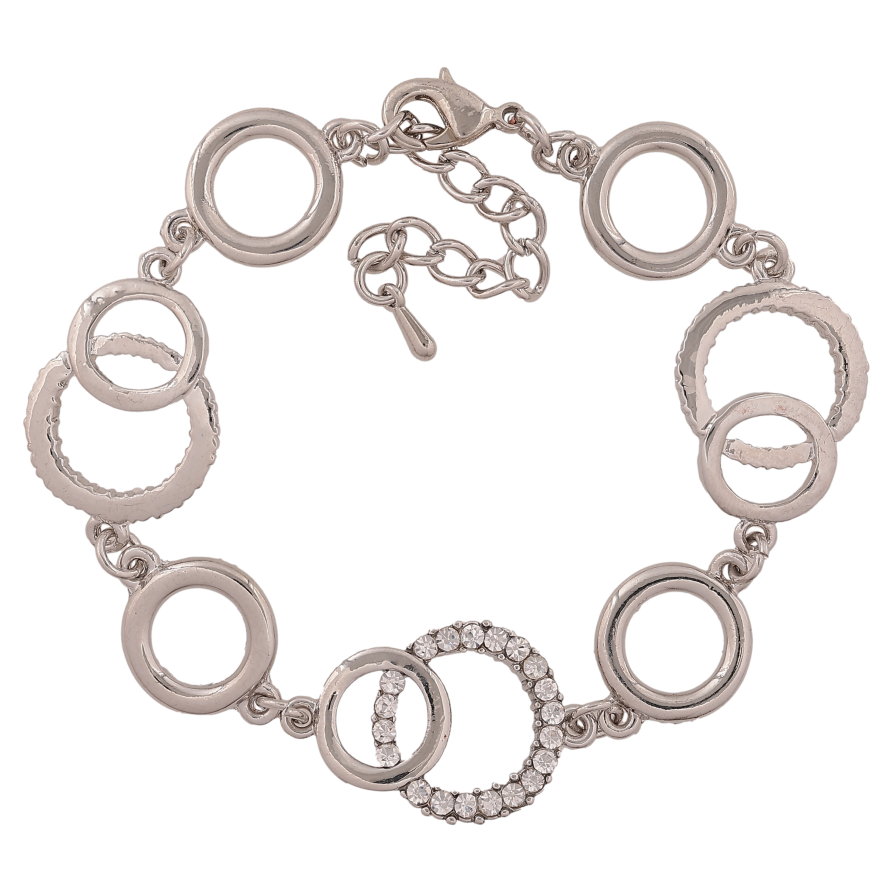 Браслет "Візерунок зі стразами" розмір з доп. ланцюжком 17.5-21.5см х 13-17мм фото №1 Браслет "Візерунок зі стразами" розмір з доп. ланцюжком 17.5-21.5см х 13-17мм фото №1