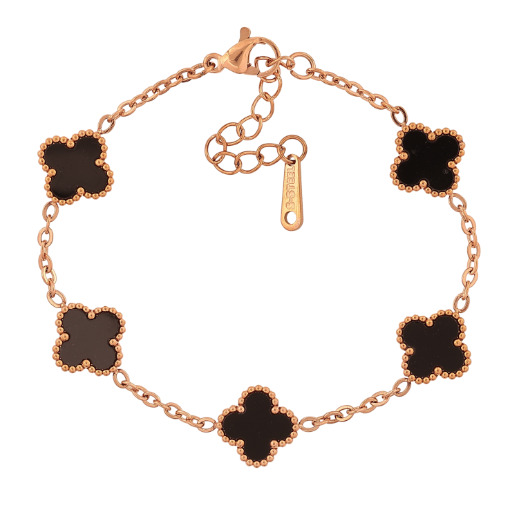 Браслет Нержавіюча сталь "Ланцюжок з двосторонньою конюшиною" розмір з доп.ланцюжком 16,5-19.5см х 2-11мм фото №17