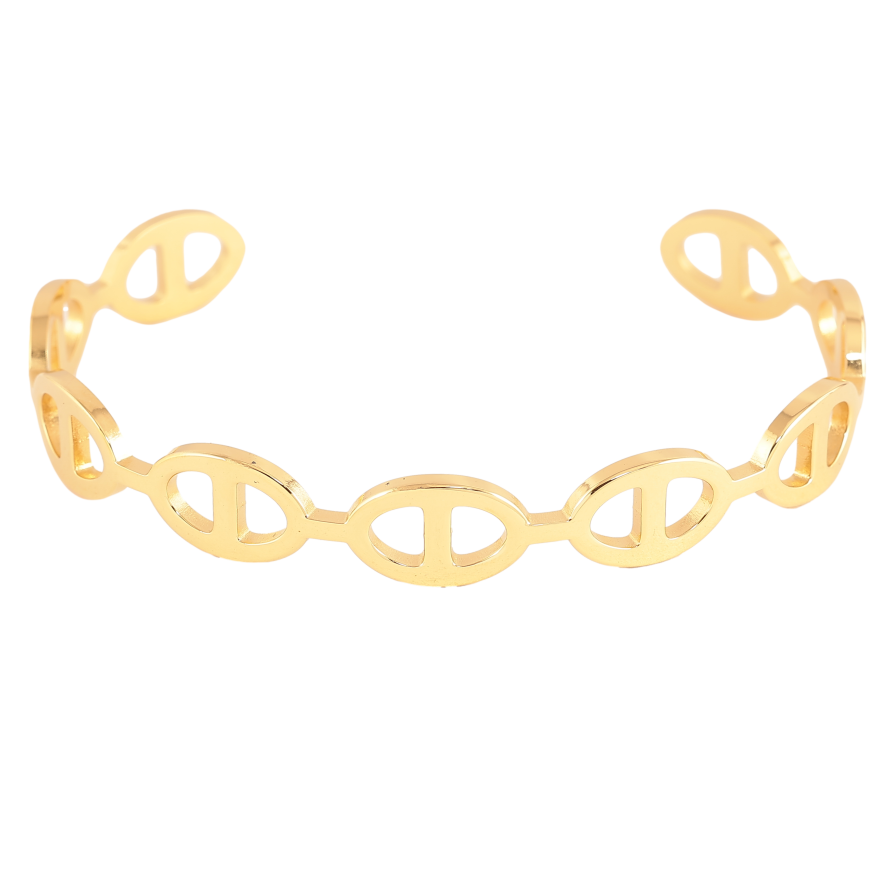 Браслет Нержавіюча сталь "Декоративний візерунок" ø 6,4см  фото №1