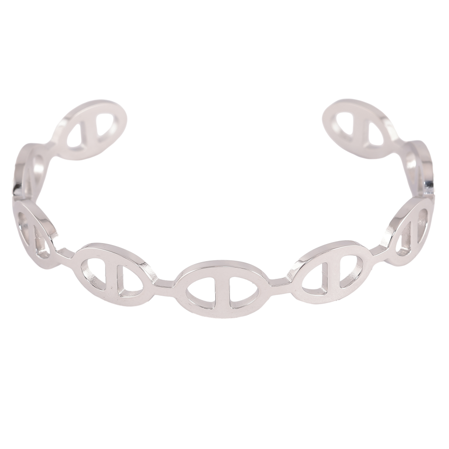 Браслет Нержавіюча сталь "Декоративний візерунок" ø 6см фото №1