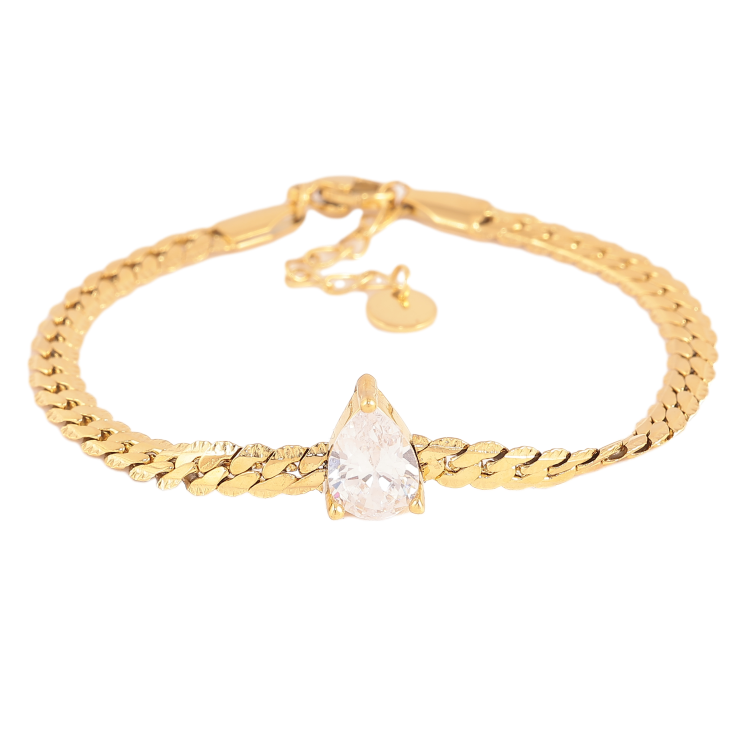 Браслет Нержавіюча сталь "Ланцюжок із кристальною крапелькою" розмір з доп. ланцюжком 17-20см х 4мм фото №9 Браслет Нержавіюча сталь "Ланцюжок із кристальною крапелькою" розмір з доп. ланцюжком 17-20см х 4мм фото №9