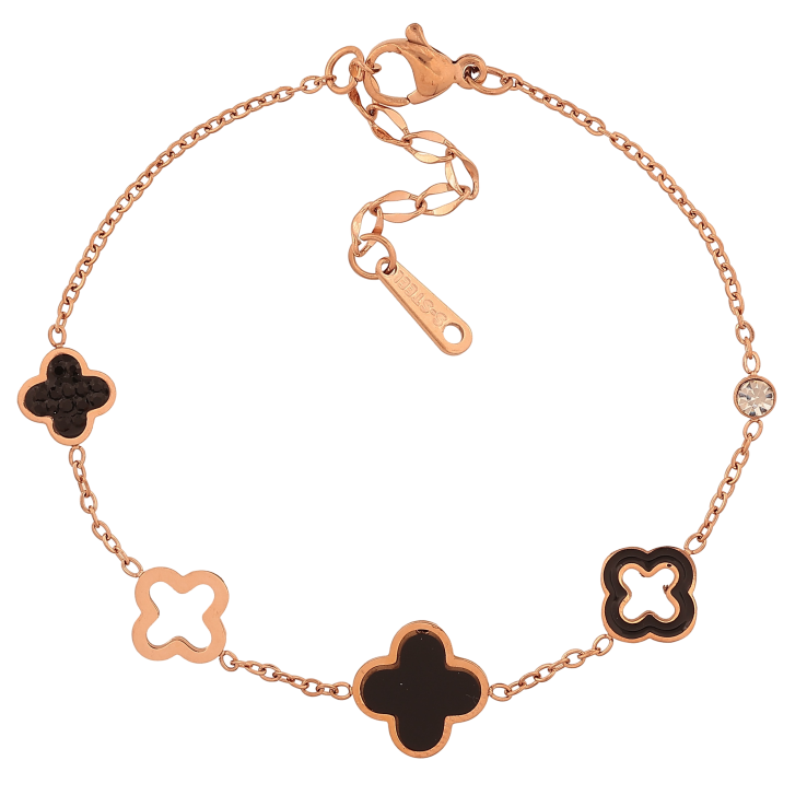 Браслет Нержавіюча сталь "Ланцюжок з конюшиною" розмір з доп.ланцюжком 17-20см х 1-11мм фото №16