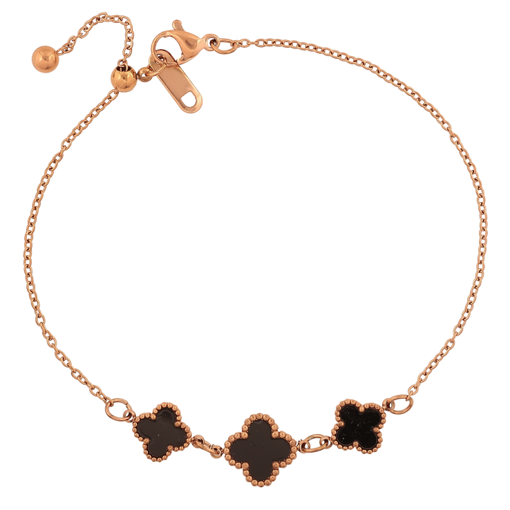 Браслет Нержавіюча сталь "Ланцюжок з конюшиною" на затяжці розмір 14-20см х 1.5-11мм фото №19