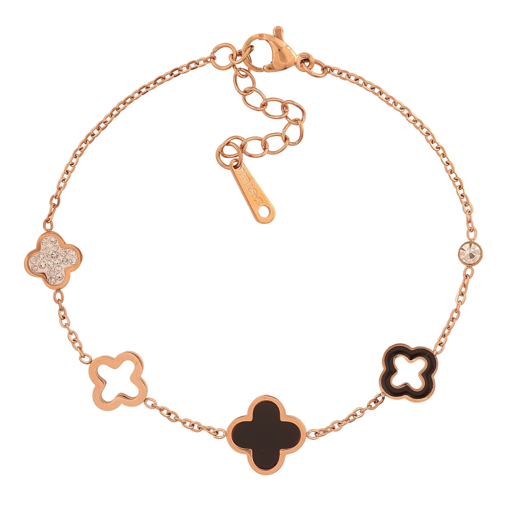 Браслет Нержавіюча сталь "Ланцюжок з конюшиною" розмір з доп.ланцюжком 17.5-20.5см х 1-11мм фото №15