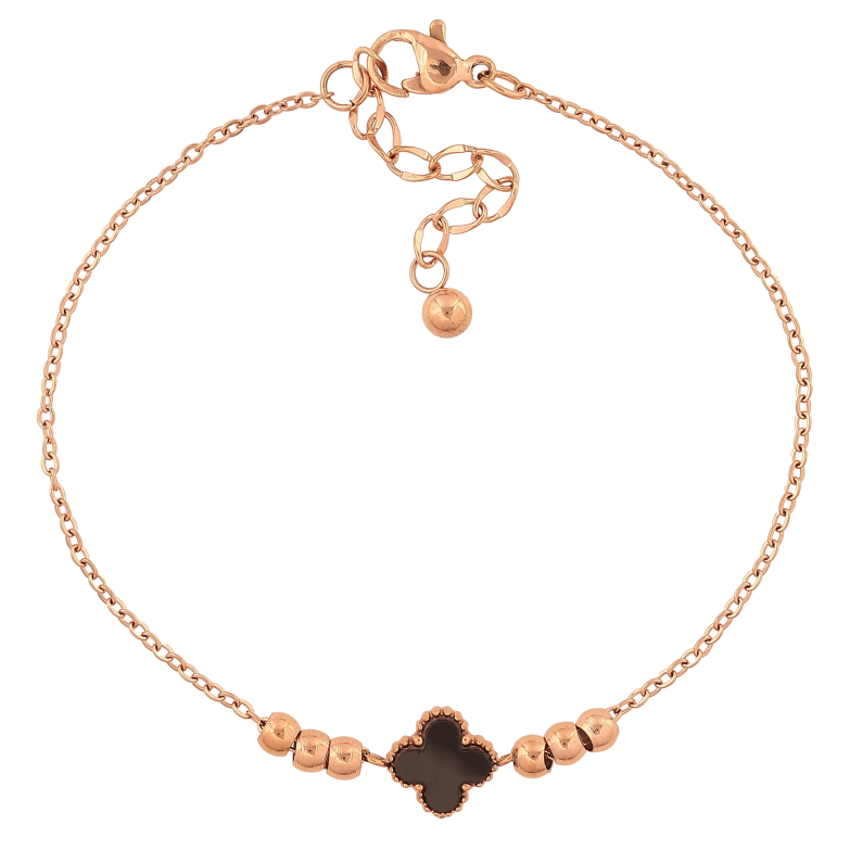 Браслет Нержавіюча сталь "Ланцюжок з конюшиною" розмір з доп.ланцюжком 18-21см х 1-9мм фото №1