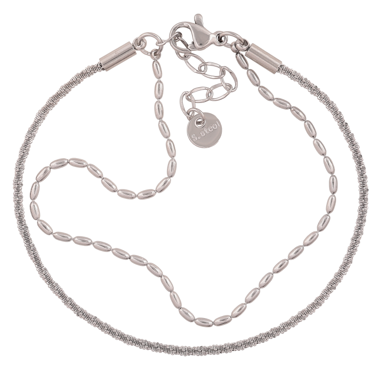 Браслет Нержавіюча сталь "Подвійний ланцюжок" розмір з дод. ланцюжком 17-20см х 3мм фото №20 Браслет Нержавіюча сталь "Подвійний ланцюжок" розмір з дод. ланцюжком 17-20см х 3мм фото №20