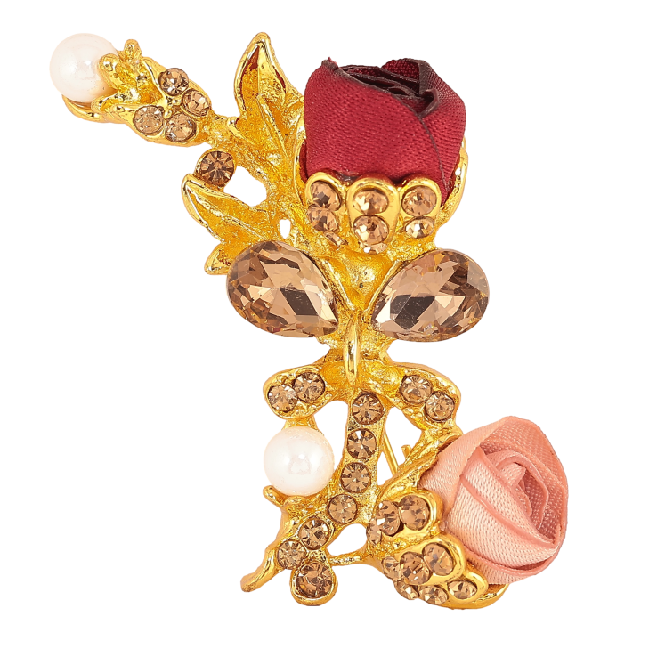 Брошка "Червона та рожева квіточки" фото №16 Брошка "Червона та рожева квіточки" фото №16