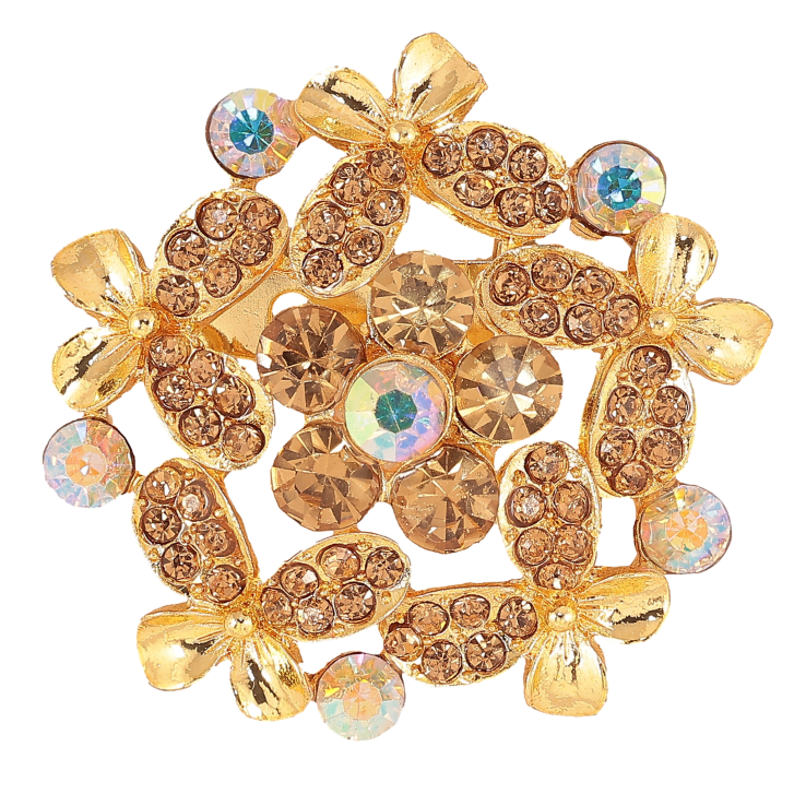 Брошка "Квітка з пісочними стразами" фото №25 Брошка "Квітка з пісочними стразами" фото №25