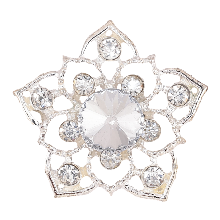 Брошка "Квітка зі стразами" фото №10 Брошка "Квітка зі стразами" фото №10