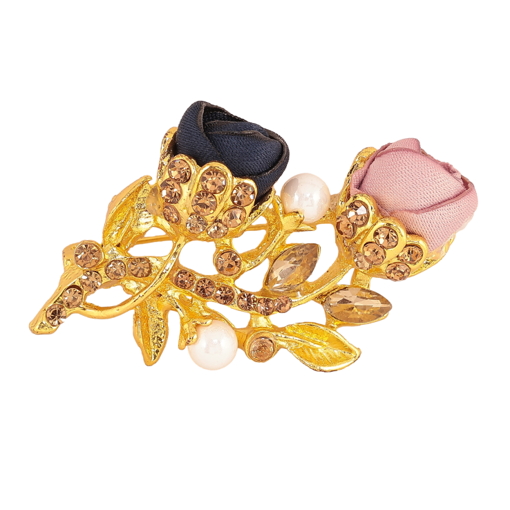 Брошка "Рожева та синя квіточки" фото №23 Брошка "Рожева та синя квіточки" фото №23