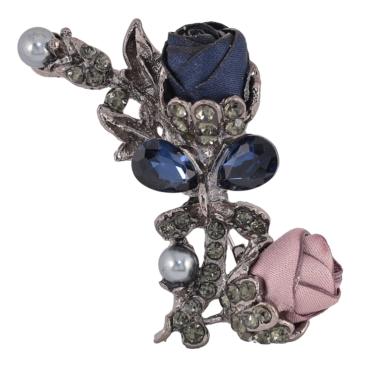 Брошка "Синя і бежева квіточки" фото №25 Брошка "Синя і бежева квіточки" фото №25