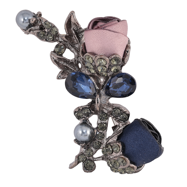 Брошка "Бежева та синя квіточки" фото №20 Брошка "Бежева та синя квіточки" фото №20