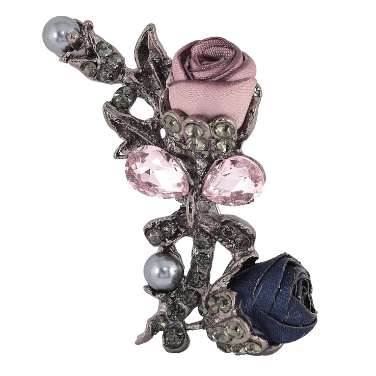 Брошка "Синя і бежева квіточки" фото №24 Брошка "Синя і бежева квіточки" фото №24