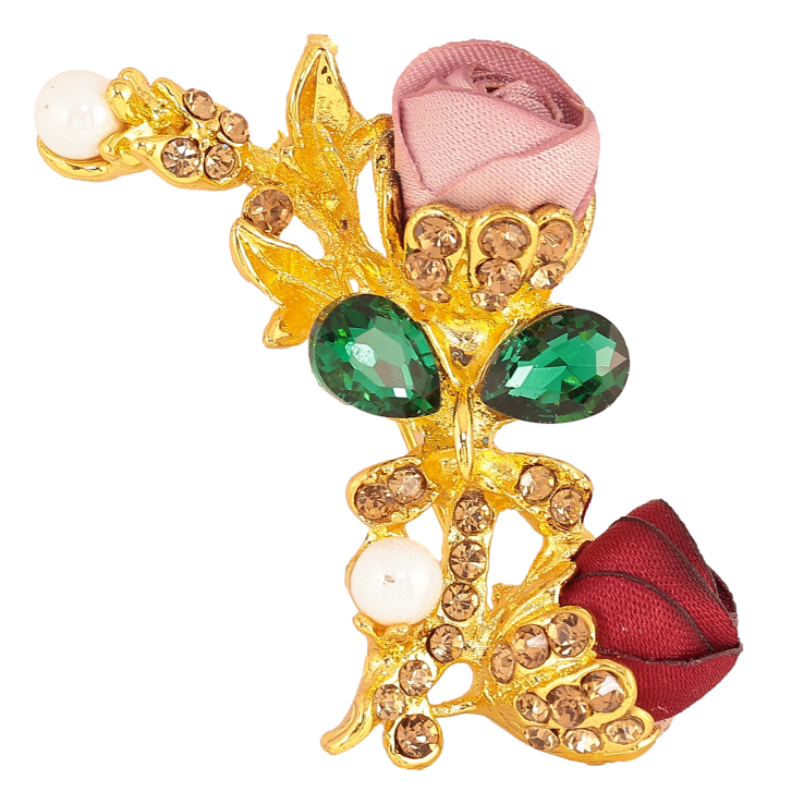 Брошка "Червона та рожева квіточки" фото №18 Брошка "Червона та рожева квіточки" фото №18