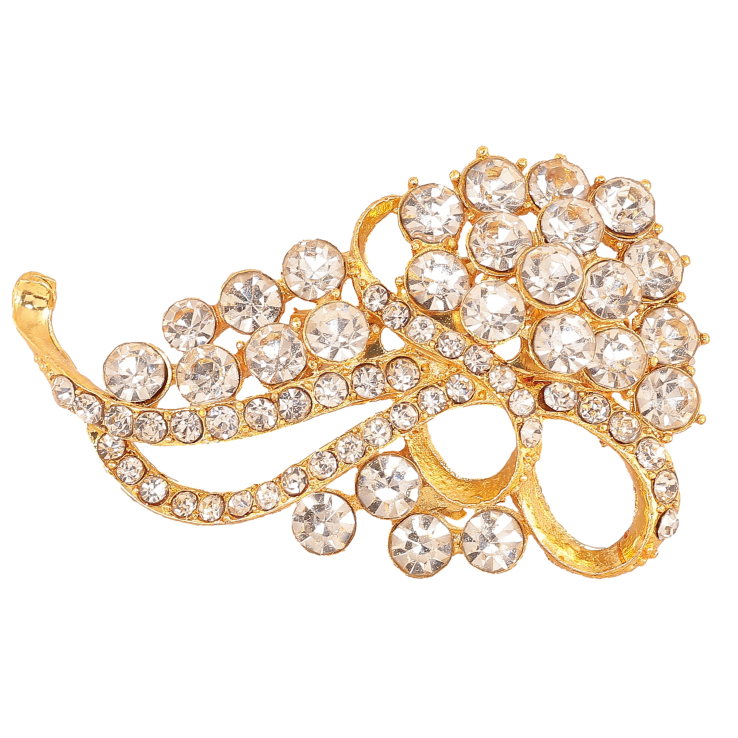 Брошка "Візерунок з стразами" фото №3 Брошка "Візерунок з стразами" фото №3