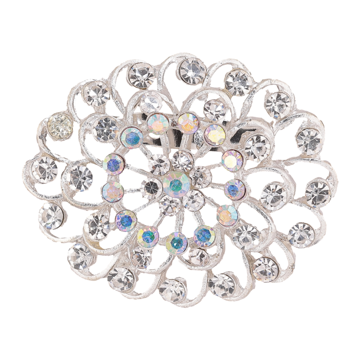 Брошка "Квітка зі стразами" фото №25