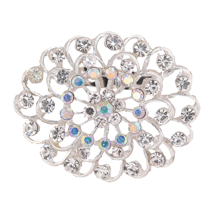 Брошка "Квітка зі стразами" фото №1