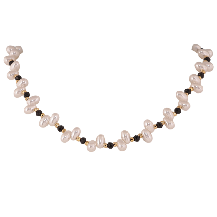 Намисто Xuping ТТМ Stainless Steel колір 14К "Перлинні намистини" довжина 43-49см х 2-11мм фото №6