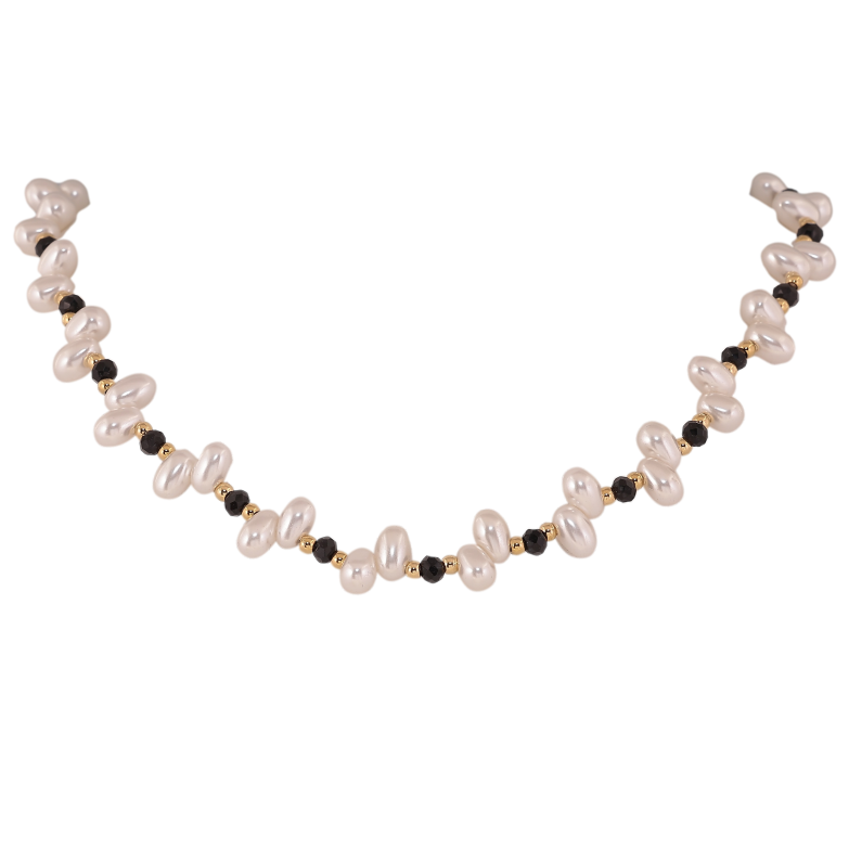 Намисто Xuping ТТМ Stainless Steel колір 14К "Перлинні намистини" довжина 43-49см х 2-11мм фото №20 Намисто Xuping ТТМ Stainless Steel колір 14К "Перлинні намистини" довжина 43-49см х 2-11мм фото №20