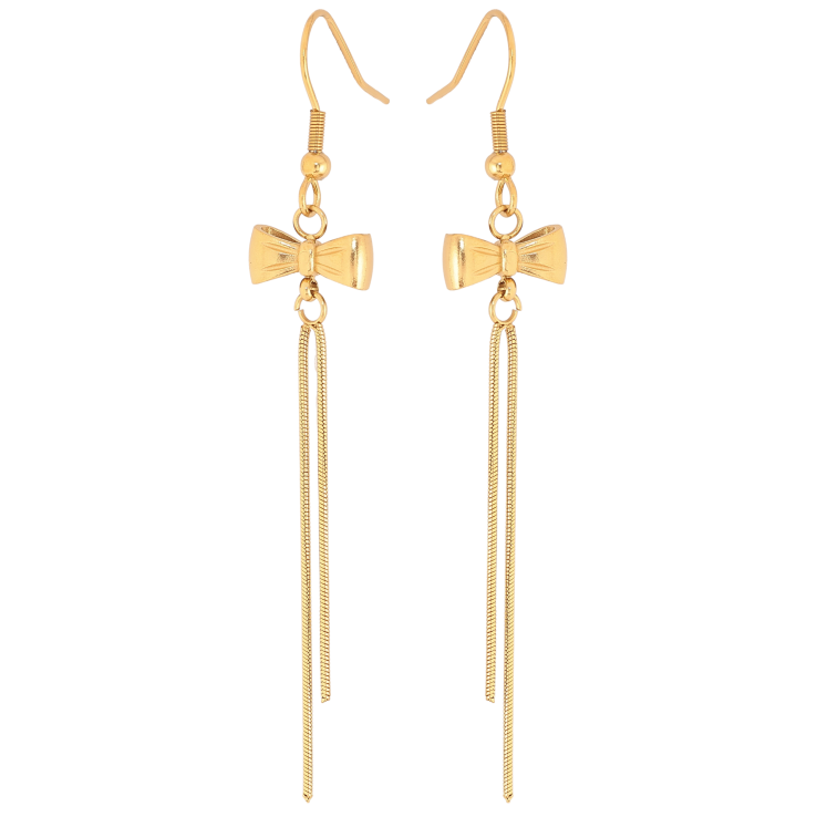 Сережки Нержавіюча сталь французький замок "Підвіски з бантами" фото №4 Сережки Нержавіюча сталь французький замок "Підвіски з бантами" фото №4