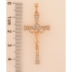 Кулон Xuping колір Позолота 18K "Хрест з Розп'яттям" для ланцюжка до 5мм фото №2