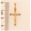 Кулон Xuping колір Позолота 18K "Хрест з Розп'яттям і кристалами" для ланцюжка до 6мм фото №2 Кулон Xuping колір Позолота 18K "Хрест з Розп'яттям і кристалами" для ланцюжка до 6мм фото №2