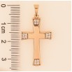 Кулон Xuping колір Позолота 18K "Хрест з кристалами" для ланцюжка до 5мм фото №2