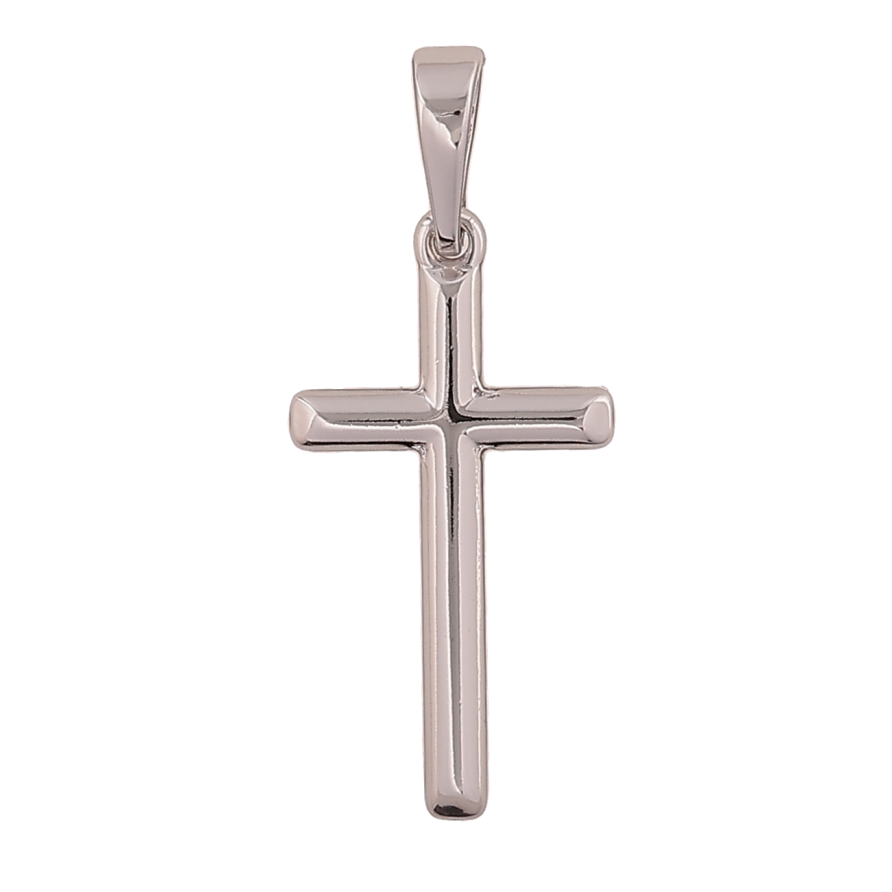 Кулон Xuping колір Родій "Хрест" для ланцюжка до 6мм фото №1 Кулон Xuping колір Родій "Хрест" для ланцюжка до 6мм фото №1