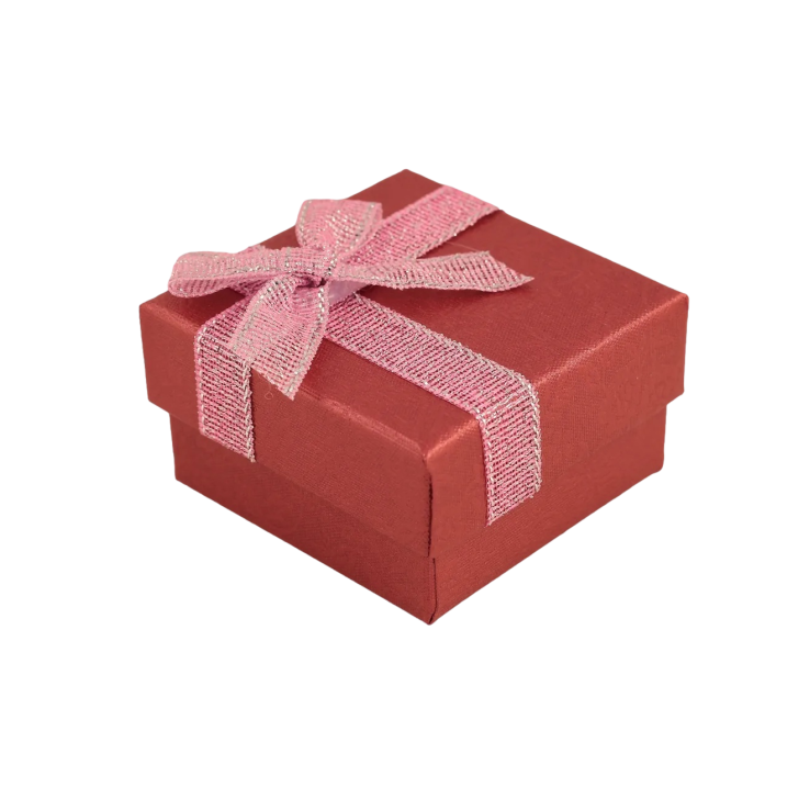 Подарункова коробка з бантом вишнева Під каблучку Розмір 5х5см, h=3см фото №21 Подарункова коробка з бантом вишнева Під каблучку Розмір 5х5см, h=3см фото №21