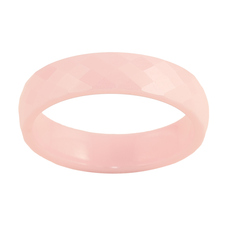 Каблучка Xuping Кераміка "Рожева кераміка" шир. 5мм фото №9