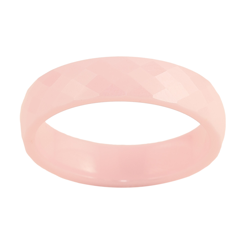 Каблучка Xuping Кераміка "Рожева кераміка" шир. 5мм фото №3 Каблучка Xuping Кераміка "Рожева кераміка" шир. 5мм фото №3