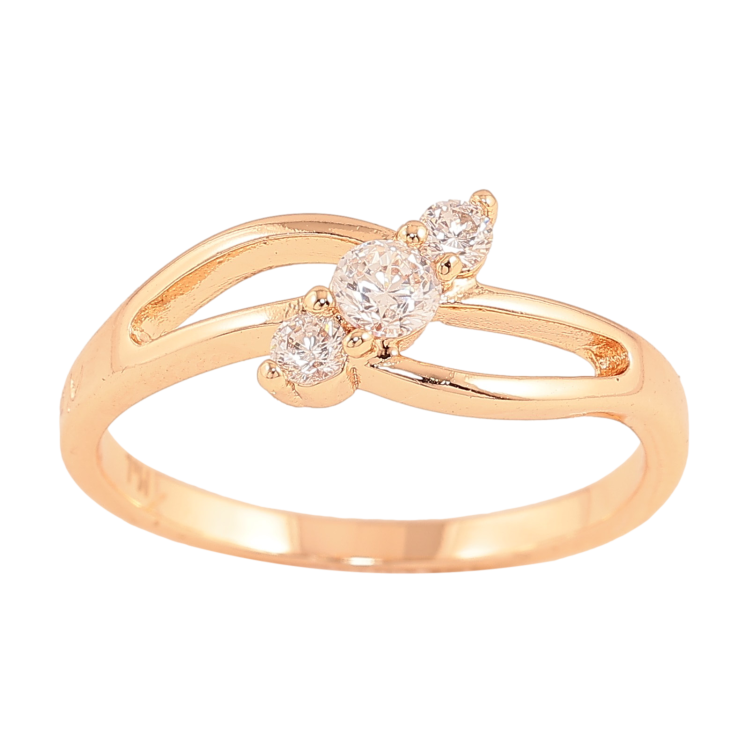 Кольцо Xuping M&L цвет 18К "Узор с кристаллами" фото №14