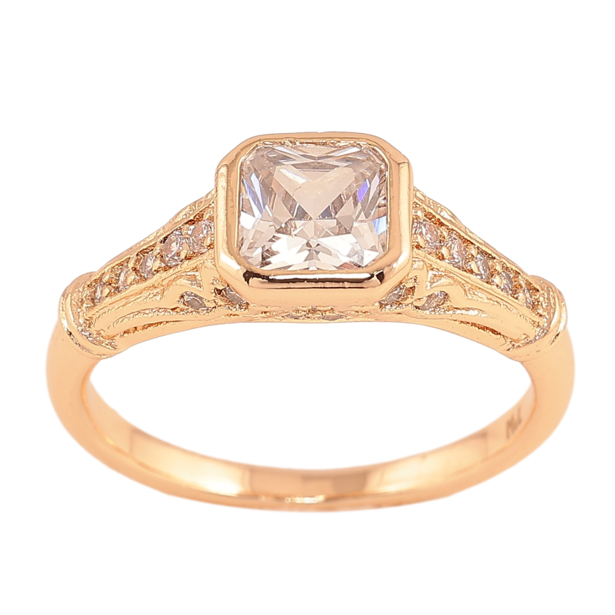 Каблучка Xuping M&L колір 18К "Візерунок з кристалами" фото №1 Каблучка Xuping M&L колір 18К "Візерунок з кристалами" фото №1