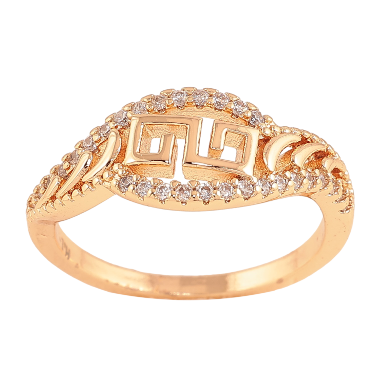 Каблучка Xuping M&L колір 18К "Візерунок з кристалами" фото №13 Каблучка Xuping M&L колір 18К "Візерунок з кристалами" фото №13