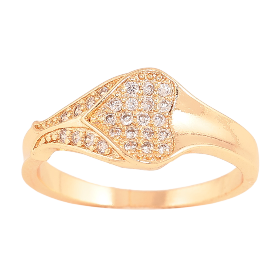 Каблучка Xuping M&L колір 18К "Візерунок з кристалами" фото №1