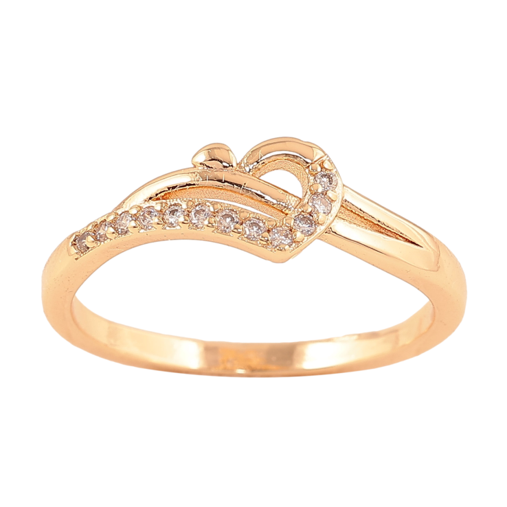 Каблучка Xuping M&L колір 18К "Візерунок з кристалами" фото №23