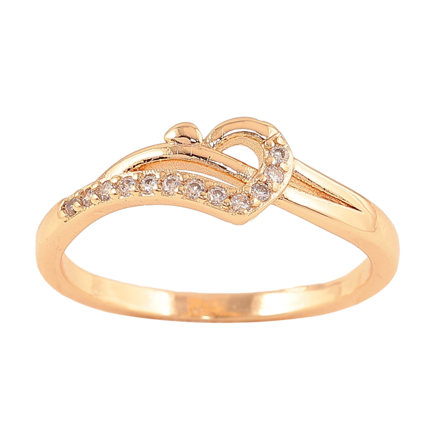 Каблучка Xuping M&L колір 18К "Візерунок з кристалами" фото №1